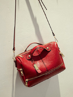 Red Genuine Leather  Shoulder Hand Crossbody Bag