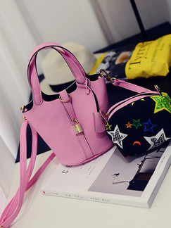 Pink Leatherette Cute Shoulder Crossbody Hand Bag On Sale