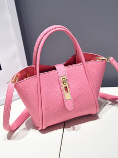 Pink Leatherette Cute Shoulder Crossbody Hand Bag On Sale