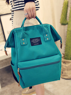 Blue Canvas  Hand Backpack Bag