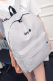 Grey Canvas  Backpack Bag