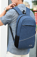 Black Canvas Outdoor Casual Backpack Men Bag