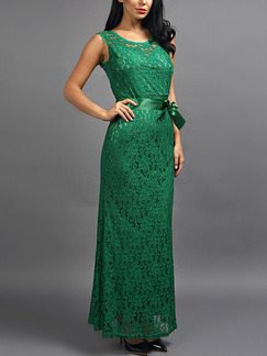 Green Maxi Lace Plus Size Dress for Prom Bridesmaid Cocktail