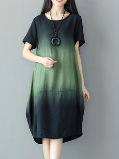 knee length green shift