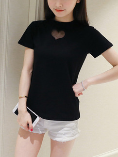 Black Shirt Plus Size Top for Casual