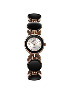 Black Bronze Ceramic Band Bracelet Quartz Watch