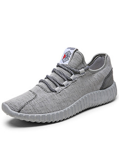 Grey Canvas Comfort  Shoes for Casual Athletic Outdoor