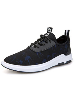 Blue Black and White Canvas Comfort  Shoes for Casual Athletic Outdoor