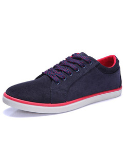 Black Red and White Canvas Comfort  Shoes for Casual Work Office