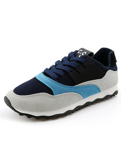 Blue Grey and Black Suede Comfort  Shoes for Casual Work