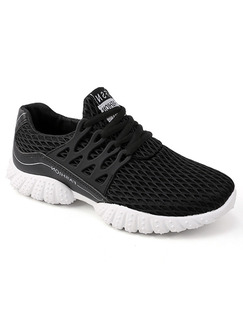 Black and White Canvas Comfort  Shoes for Casual Athletic