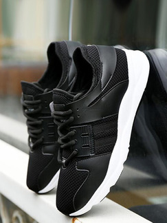Black and White Canvas Comfort  Shoes for Casual Athletic Outdoor
