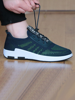 Blue Green Canvas Comfort  Shoes for Athletic Casual