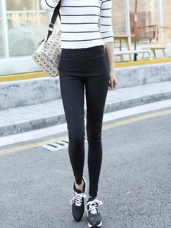 Black Long Plus Size Pants for Casual Office