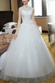 White Halter Princess Sweetheart Crystal Dress for Wedding On Sale