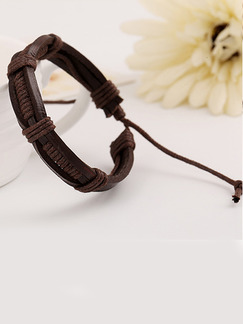 Leather Multi Strand  Bracelet