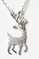 925 Silver With Chain Silver Chain Deer Pendant