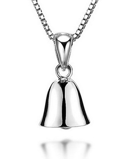 925 Silver With Chain Silver Chain Bell Pendant