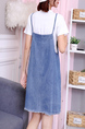 Blue Shift Denim Above Knee Dress for Casual Party