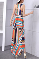 Colorful Maxi Plus Size Dress for Casual Party Beach