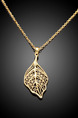 Copper Leaf Gold Plated Pendant