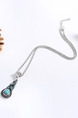 Alloy Statement  Turquoise Necklace