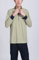 Light Brown Chest Pocket Collared Polo Plus Size Long Sleeves Men Shirt for Casual Party Office