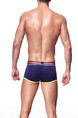 Blue and Yellow Contrast Boxer Brief Cotton Underwear