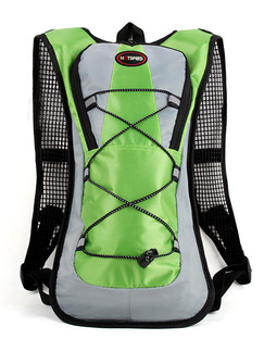 Green and Grey Polyester Outdoor Sports Shoulders Backpack Hydration Bag