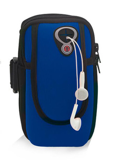 Dark Blue Nylon Running Phone Arm Armband Wristband Bag