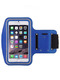 Blue Nylon Outdoor Touch Screen Phone Arm Armband Wristband Bag
