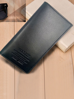 Black Leatherette Credit Card Bifold Wallet