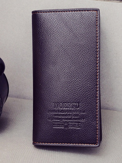 Brown Leatherette Credit Card Bifold Wallet