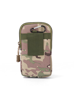 Green Canvas Outdoor Camouflage Clutch Bag