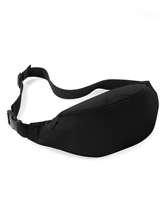 Black Nylon Outdoor Multi-Function Fanny Pack Bag