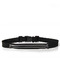 Black and White Polyester Elasticity Sports Single Zipper Belt Bag
