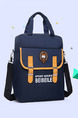Blue and Yellow Nylon Multi-Function Portable Shoulder Satchel Bag
