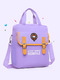 Violet Nylon Multi-Function Portable Shoulder Satchel Bag
