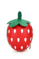 Red and Green EVA Cartoon Shoulders Scale Strawberry Modelling Zip-Around Hard Shell Bag