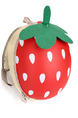 Red and Green EVA Cartoon Shoulders Scale Strawberry Modelling Zip-Around Hard Shell Bag