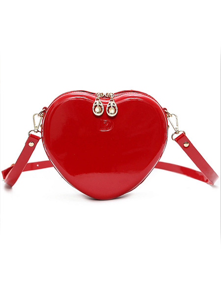 Red Patent Leather  Shoulder Crossbody Bag