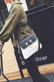 Black and White Leatherette  Shoulder Crossbody Bag