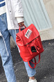 Red Leatherette  Backpack Bag
