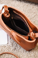 Brown Leatherette  Shoulder Crossbody Bag