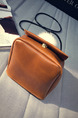 Brown Leatherette  Shoulder Crossbody Bag