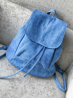 Blue Canvas Multi-Function Shoulders Backpack Bag
