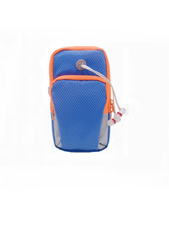 Blue Nylon Outdoor Sports Arm Phone Arm Bag