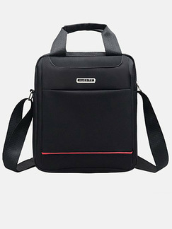 Black Nylon Casual Portable Waterproof Crossbody Men Bag