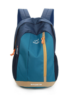 Blue Nylon Outdoor Backpack Bag