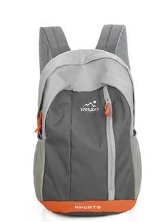 Gray Nylon Outdoor Backpack Bag